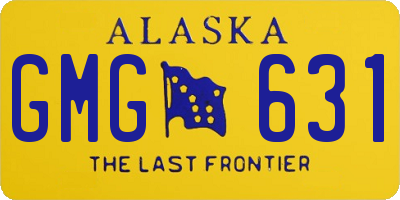 AK license plate GMG631