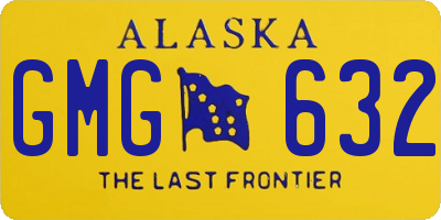 AK license plate GMG632