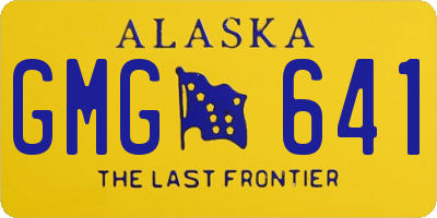 AK license plate GMG641
