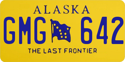 AK license plate GMG642