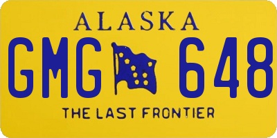 AK license plate GMG648