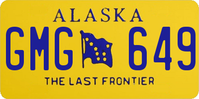 AK license plate GMG649