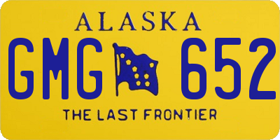 AK license plate GMG652