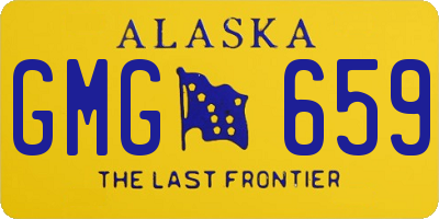 AK license plate GMG659
