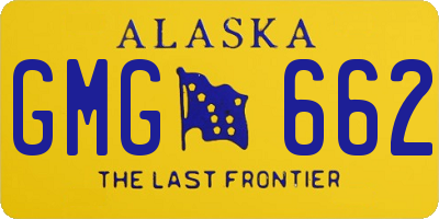 AK license plate GMG662