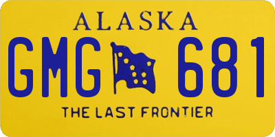 AK license plate GMG681