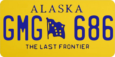 AK license plate GMG686