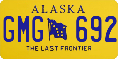 AK license plate GMG692