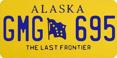 AK license plate GMG695