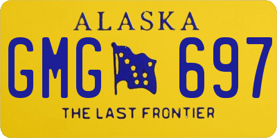 AK license plate GMG697