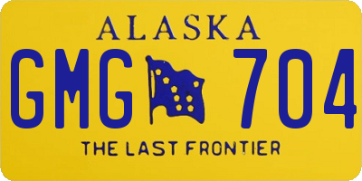 AK license plate GMG704