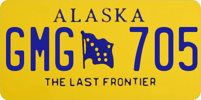 AK license plate GMG705