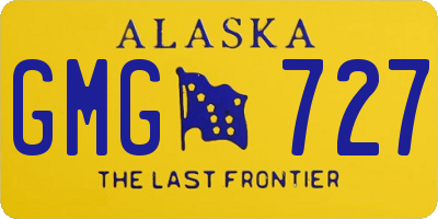 AK license plate GMG727