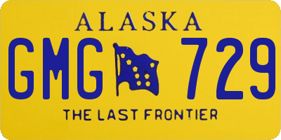 AK license plate GMG729