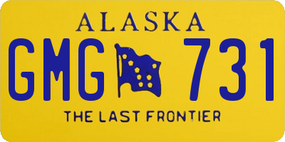 AK license plate GMG731