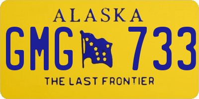 AK license plate GMG733