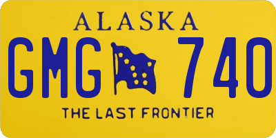 AK license plate GMG740