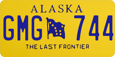AK license plate GMG744