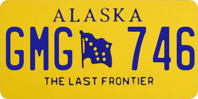AK license plate GMG746