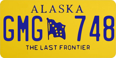 AK license plate GMG748