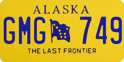 AK license plate GMG749