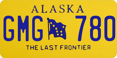 AK license plate GMG780