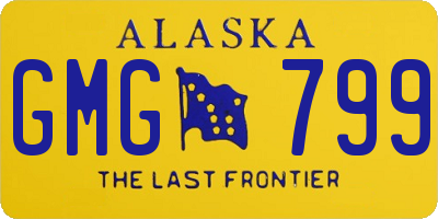 AK license plate GMG799