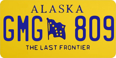 AK license plate GMG809
