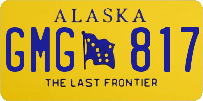 AK license plate GMG817