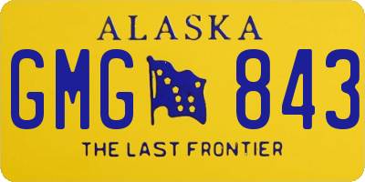 AK license plate GMG843