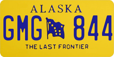 AK license plate GMG844