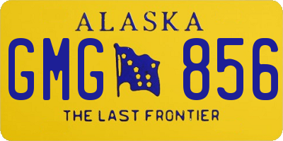 AK license plate GMG856