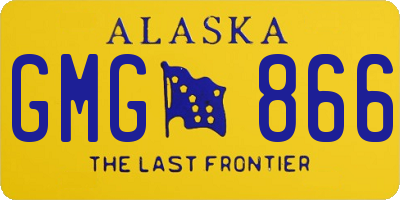 AK license plate GMG866