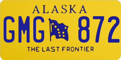 AK license plate GMG872