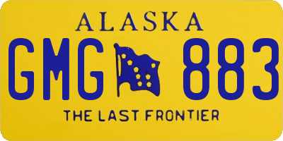 AK license plate GMG883