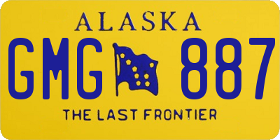 AK license plate GMG887