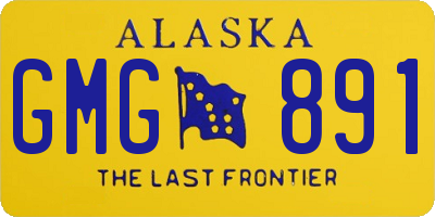 AK license plate GMG891