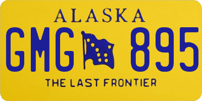 AK license plate GMG895