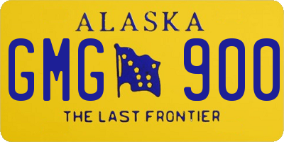 AK license plate GMG900