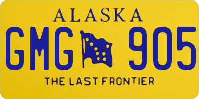 AK license plate GMG905