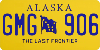 AK license plate GMG906