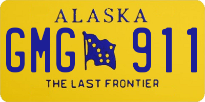 AK license plate GMG911