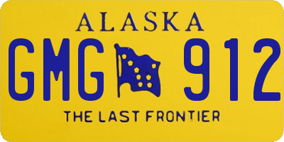 AK license plate GMG912