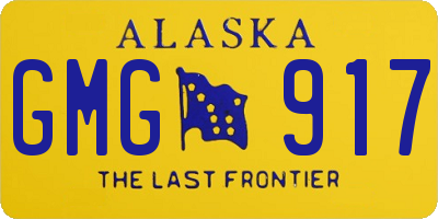 AK license plate GMG917