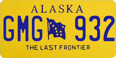 AK license plate GMG932