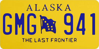 AK license plate GMG941