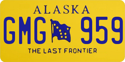 AK license plate GMG959