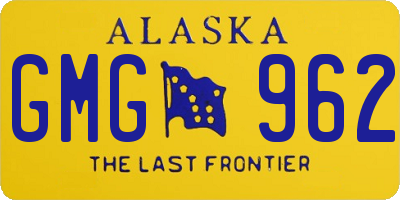 AK license plate GMG962