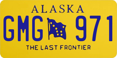 AK license plate GMG971