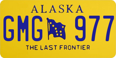 AK license plate GMG977